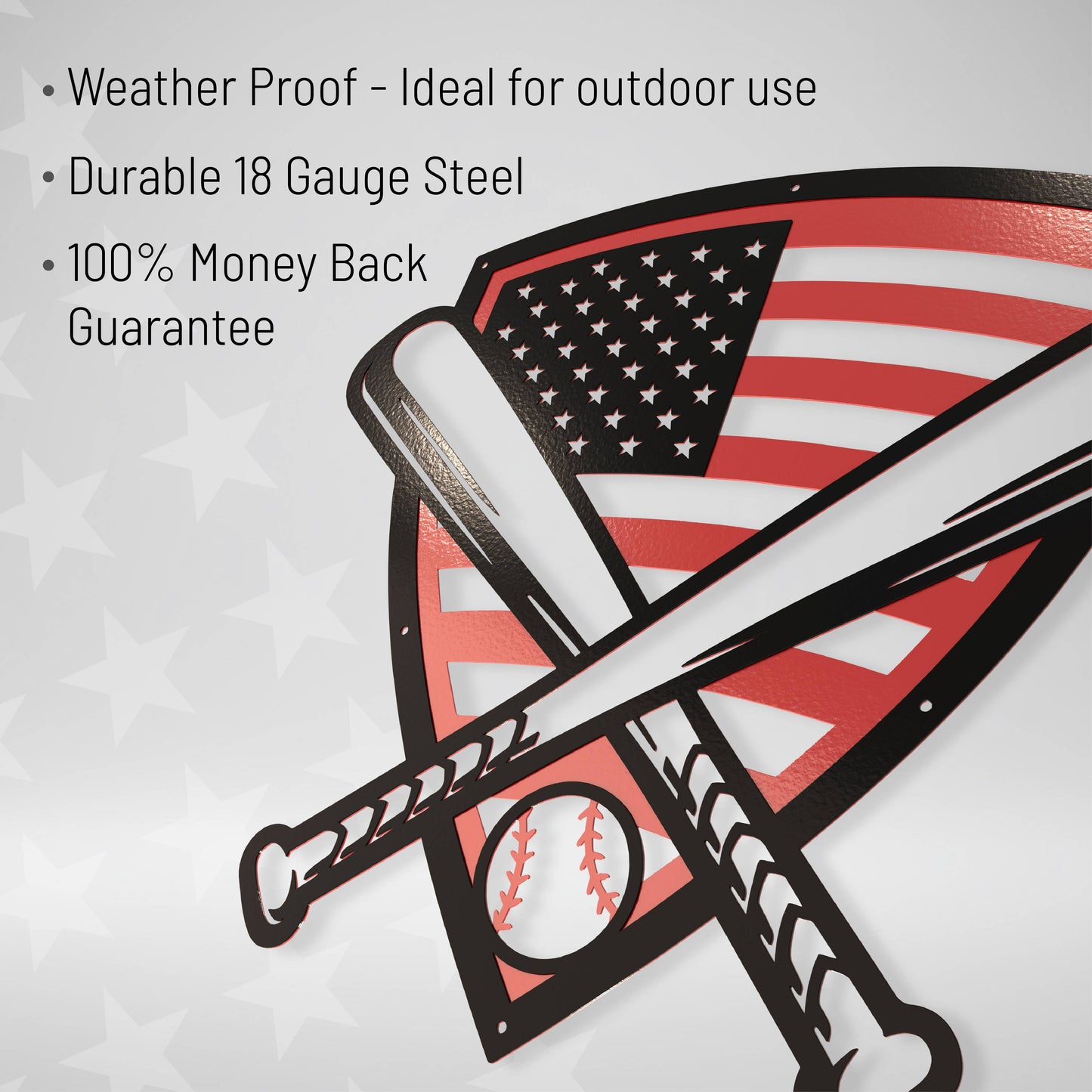 Baseball Shield - Metal Sign