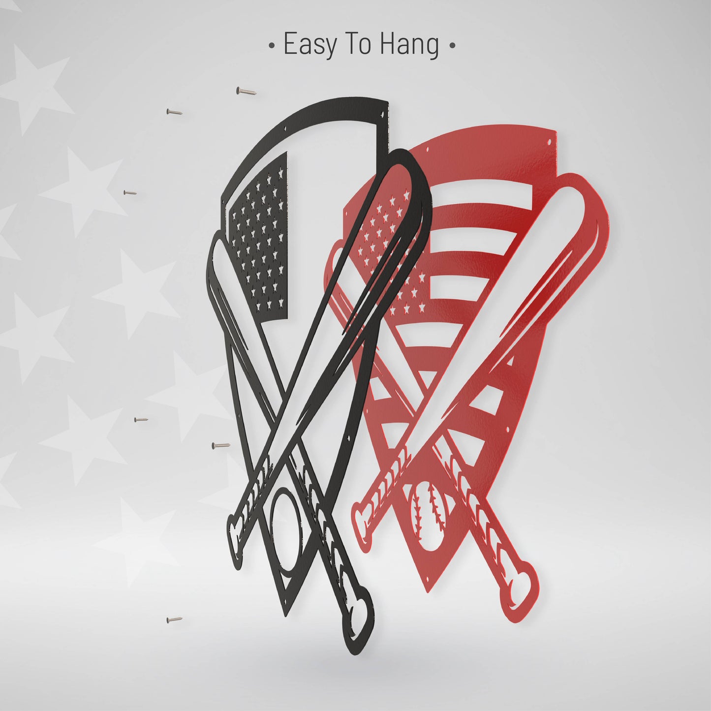 Baseball Shield - Metal Sign