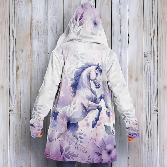 Horse Watercolor Cloak (Purple)
