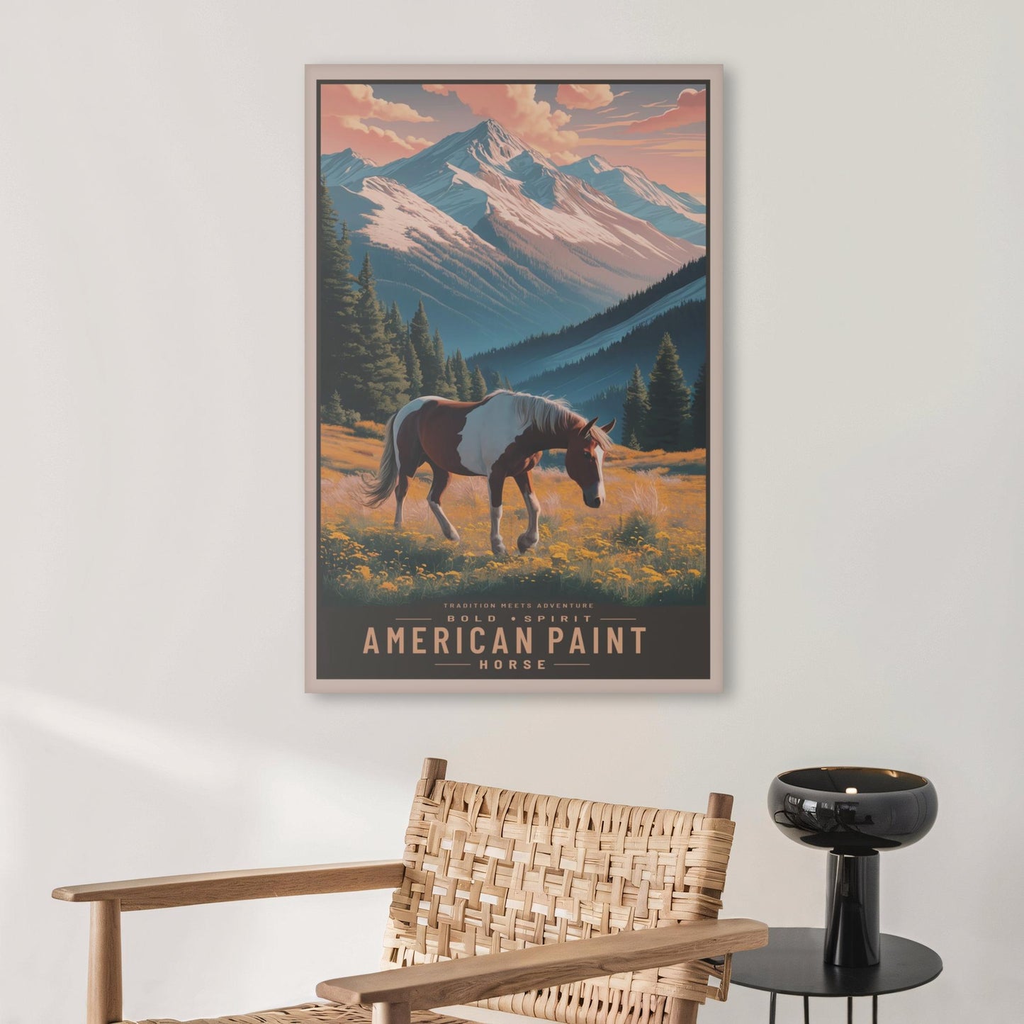 American Paint Horse Wall Canvas
