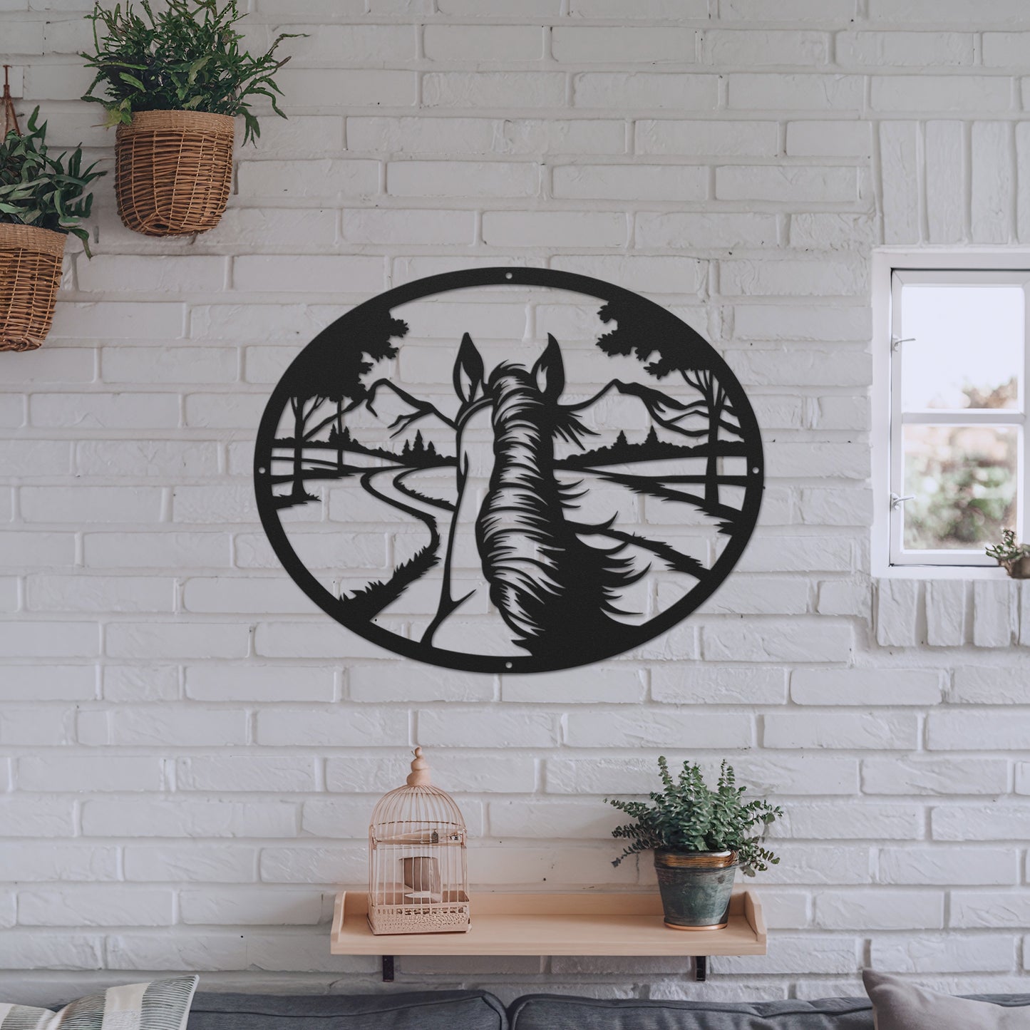 Horseback Trail Ride - Metal Sign