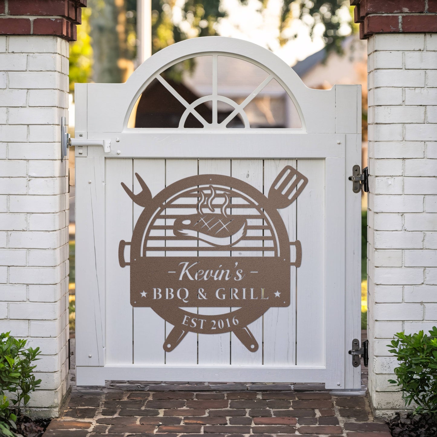 BBQ & Grill – Metal Sign (Personalized)