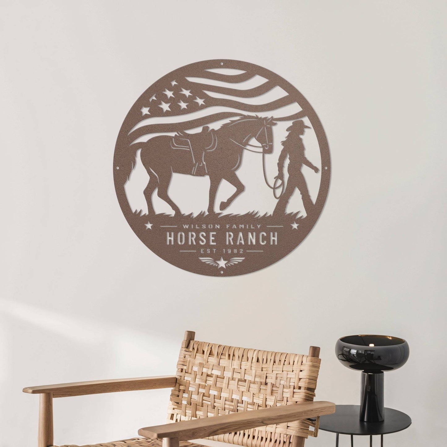 Country Road (F) – Metal Sign (Personalized)