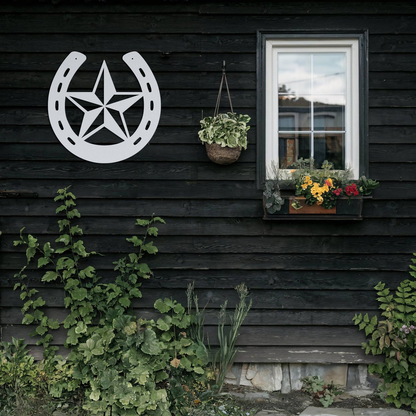 Horseshoe: Lucky Star - Metal Sign