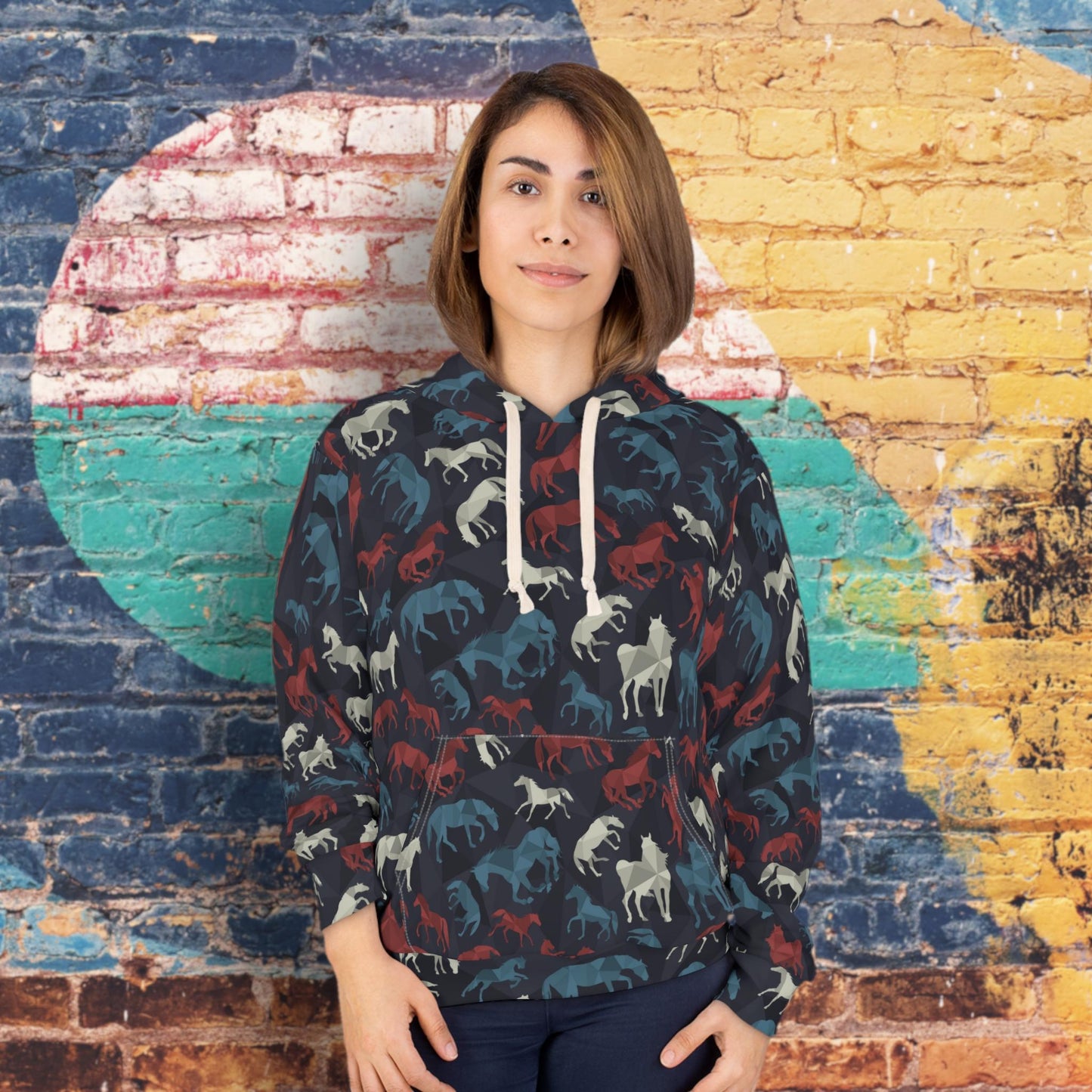 Horses Cube Hoodie (Unisex)