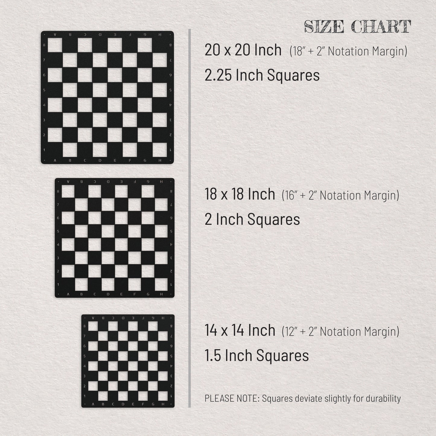 Metal Chess Board
