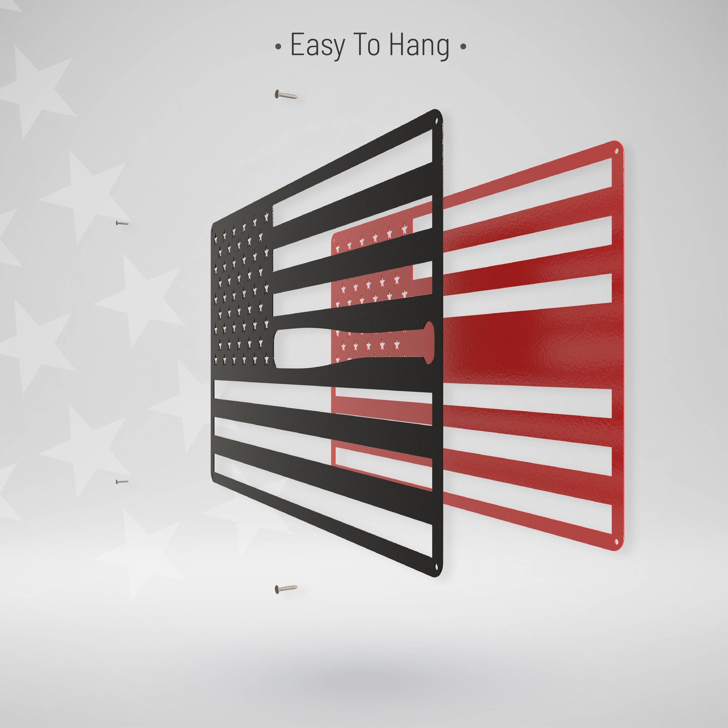 Baseball Flag - Metal Sign
