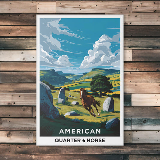 American Quarter Horse Wall Canvas