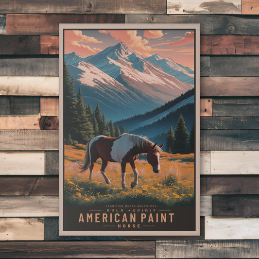 American Paint Horse Wall Canvas