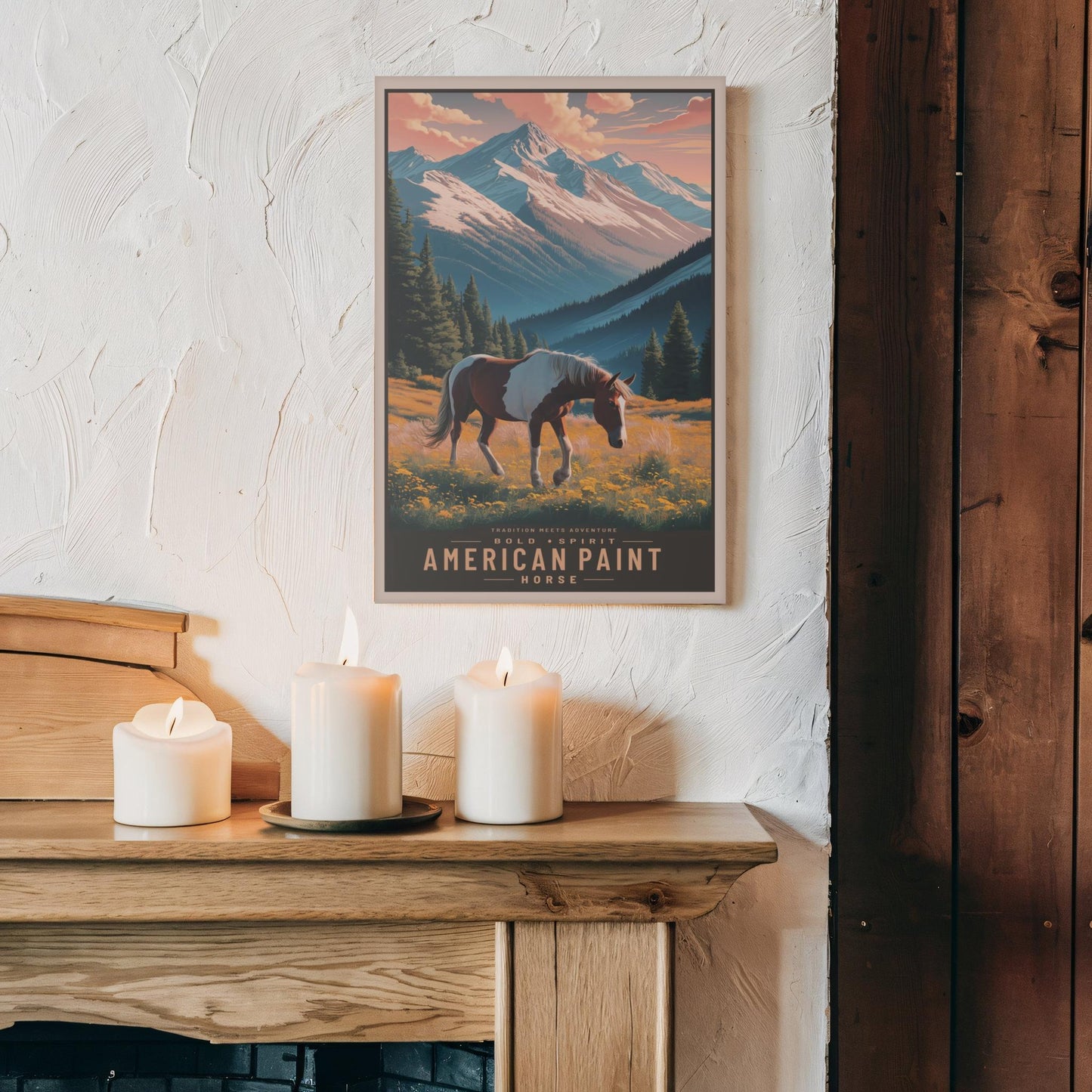 American Paint Horse Wall Canvas