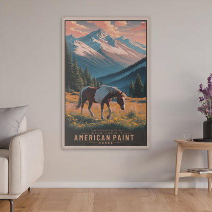 American Paint Horse Wall Canvas